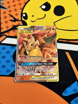 Pokemon TCG Charizard & Braixen GX Ultra Rare Cosmic Eclipse 22/236 - NM/M - Image 1
