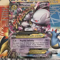 Pokemon TCG Mega Mewtwo EX 64/162 BREAKthrough Holo Ultra Rare 2015 LP Condition - Image 1