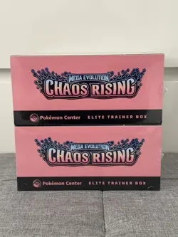 Pokemon Center Chaos Rising Elite Trainer Box ETB Factory Sealed x2 ✅✨ - Image 5