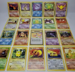 10 Vintage Pokemon Cards - Base/Gym/Rocket/Fossil/Jungle + Free Modern Holo - NM - Image 2