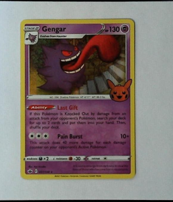 Pokemon Tcg Gengar Holo Rare Trick or trade 2022 stamped NM Condition - Image 1