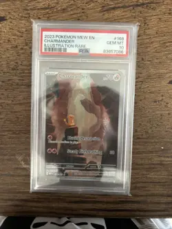Pokemon 2023 Charmander Illustration Card 151 Rare 168/165 PSA 10 Gem Mint - Image 1