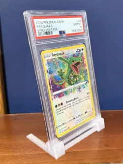 2020 Pokemon Sword & Shield Vivid Voltage Rayquaza Amazing Rare #138 PSA 10 - Image 4