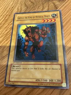 Yu-Gi-Oh! Gazelle the King of Mythical Beasts MRD-124 Metal Raiders 1st ed. NM - Image 1