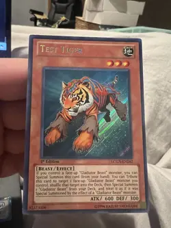 LCGX-EN242 TEST TIGER SECRET RARE LP 1ST EDITION - Image 1