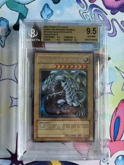 Yu-Gi-Oh! Blue-eyes White Dragon PCK-001 BGS 9.5 MINT Power of Chaos - Image 1