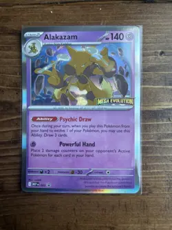 Alakazam Prerelease Stamped Promo Pokemon Card MEP 003 - Image 1