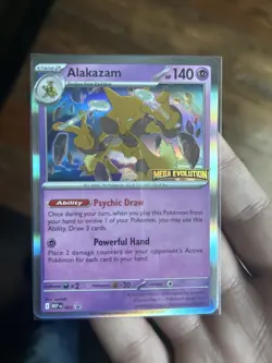 Alakazam Prerelease Stamped Promo Pokemon Card MEP 003 - Image 2