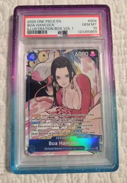 2025 ONE PIECE PROMOS ILLUSTRATION BOX VOL.1 #004 BOA HANCOCK PSA 10 - Image 1