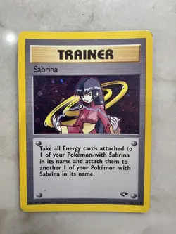Sabrina Trainer Holo Gym Challenge WOTC Pokemon TCG Card 20/132 Excellent Cond - Image 1