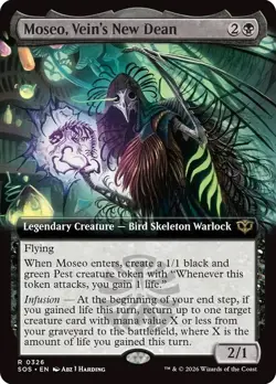 Moseo, Vein's New Dean Extended Art Secrets of Strixhaven NM MTG - Image 1