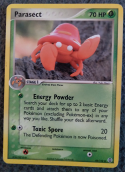 Pokemon TCG Parasect FireRed & LeafGreen 43/112 Regular 2004 NM - Image 1