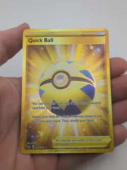 Pokemon Quick Ball Secret Rare Foil : Sword & Shield 216/202 Trainer - Image 1