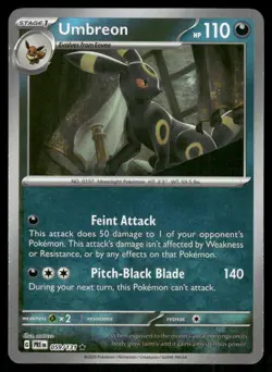 Umbreon (Poke Ball Pattern) 059/131 Holo Rare Prismatic Evolutions Pokemon NM - Image 1