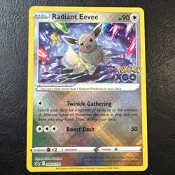 Pokemon TCG Radiant Eevee SWSH230 Black Star Promo, Near Mint Condition - Image 1