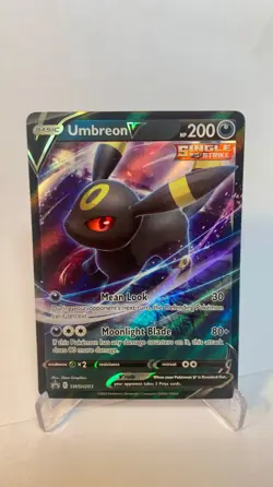 Umbreon V SWSH203 Pokemon Sword & Shield TCG Black Star Promo Holo Near Mint - Image 1