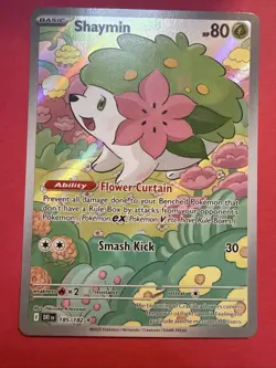 Shaymin 185/182 Illustration Rare Destined Rivals Pokemon MINT! - Image 2
