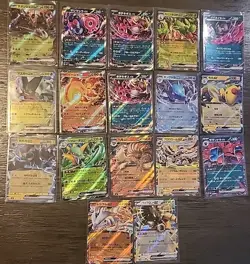 Pokemon Japanese EX TCG Trading Cards Lot- 17 CARDS - Image 1