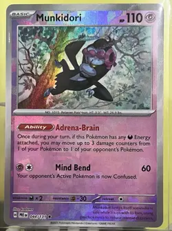 Munkidori (Master Ball) 044/131 SV Prismatic Evolutions Pokemon Holo NM - Image 1