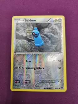 Beldum 47/98 Common Ancient Origins Pokemon Yuki Mori LP - Image 1