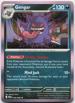 Gengar 050/088 Rare Perfect Order Pokemon Holo Near Mint - Image 1
