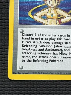 2000 Pokemon TCG - Misty Holo WOTC 18/132 - Gym Heroes -English - DAMAGED - Image 5
