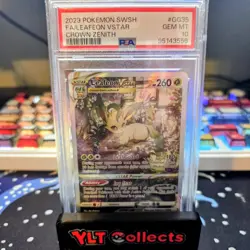 Leafeon VSTAR GG35/GG70 Crown Zenith Galarian Gallery Pokemon English PSA 10 - Image 1