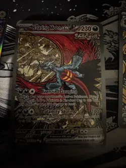 Roaring Moon EX 162/131 Prismatic Evolution Pokemon Mint Fresh Pull - Image 1