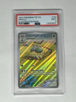 PSA 9 Grotle Illustration Rare SV05 Temporal Forces 164/162 English 2024 Holo - Image 1