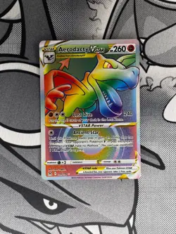 🔥 AERODACTYL VSTAR 199/196 RAINBOW RARE LOST ORIGIN POKEMON 🔥 - Image 1