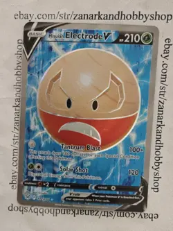 Pokemon Hisuian Electrode V 172/196 Lost Origin NM - Image 1