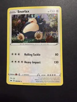 Pokemon SWSH 140/202 - Sword & Shield Snorlax Cosmos - Head HD Galaxy Swirl 🌀 - Image 1