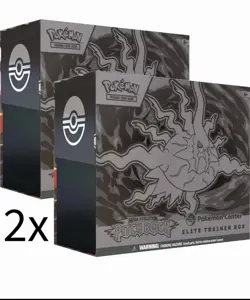 Pokemon Center Pitch Black Elite Trainer Box Lot of 2 Preorder Confirmed - Image 1