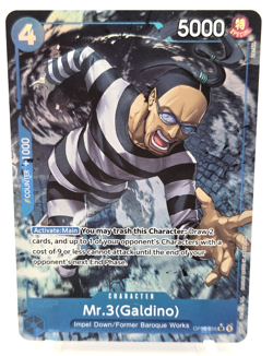 One Piece The Time of Battle Mr. 3 (Galdino) Alternate Art OP16-056 Super Rare - Image 1
