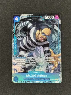 Mr.3 (Galdino) ALT SR (OP16-056) | OP16 - The Time of Battle | ENGLISH ALT ART - Image 1