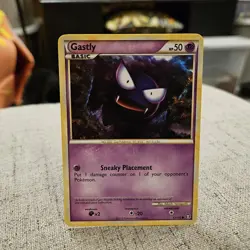 Gastly Pokemon TCG HGSS Triumphant Common Card #63/102 - Image 1