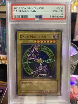 Yu-Gi-Oh! Dark Magician 2002 Ultra Rare Unlimited Card PSA 4 SDY-006 - Image 1