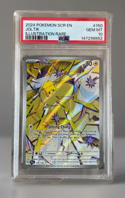 Pokemon TCG Joltik PSA 10 2024 SV07 Stellar Crown IR Holo EN 150/142 - Image 1