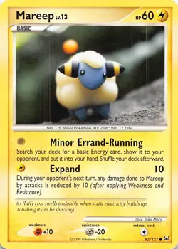 Mareep 82/127 Common Platinum Pokemon Lightly Played - Image 1