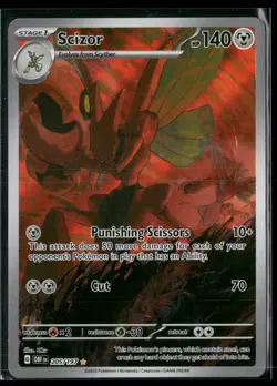Scizor 205/197 Illustration Rare Obsidian Flames Pokemon Near Mint - Image 1