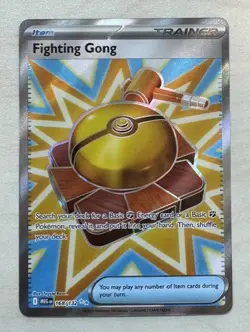 Pokemon TCG Fighting Gong 168/132 Mega Evolution Ultra Rare NM - Image 1