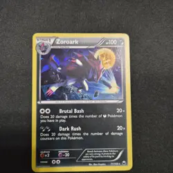 Pokemon TCG Zoroark Dark Explorers 71/108 Cracked Ice Holo NM - Image 1
