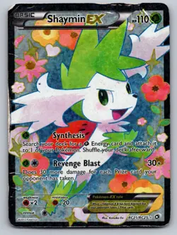 Shaymin EX RC21/RC25 Holo Legendary Treasures: Radiant Collection Pokemon DMG - Image 1