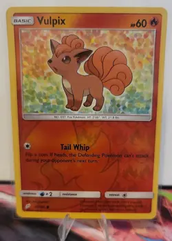 Vulpix 15/181 Reverse Holo Pokemon 2019 S&M Team Up LP - Image 1