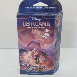 Lorcana TCG Disney Shimmering Skies Starter Deck Amethyst / Ruby Elsa Ralph New - Image 1