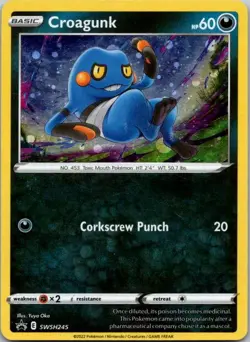 Croagunk - (Cosmos Holo) Holo Promo SWSH: Sword & Shield Promo Cards SWSH245 LP - Image 1