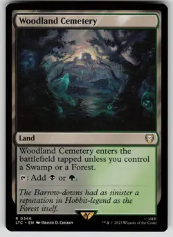 Woodland Cemetery Commander: The Lord of the Rings 346 MTG NM - Image 1