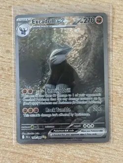 Excadrill EX Sir 168/086 Black Bolt Pokemon TCG English - Image 1