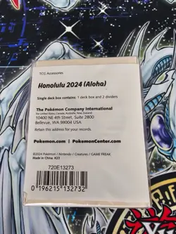 Pokemon 2024 Honolulu World Championship Aloha Deck Box - Image 2