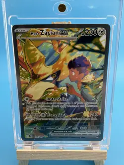 Pokemon TCG Hop's Zacian EX Holo Card 186/159 Sv09: Journey Together - Image 1